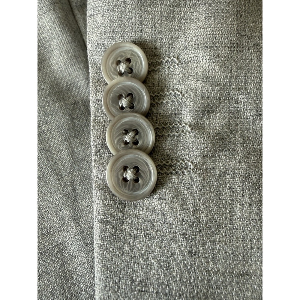 7 Diamonds Carter Linen Blend Jacket Mens XXL Gray Half Lined Comfort Stretch - Picture 5 of 6